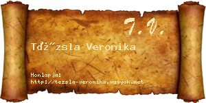 Tézsla Veronika névjegykártya